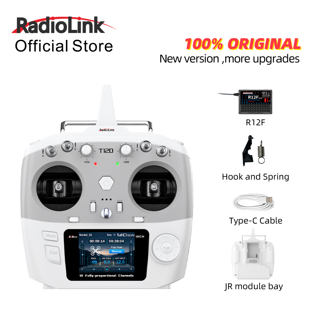 Drone Gimbal Controller - Moduł RadioLink T12D JR 12-kanałowy nadajnik