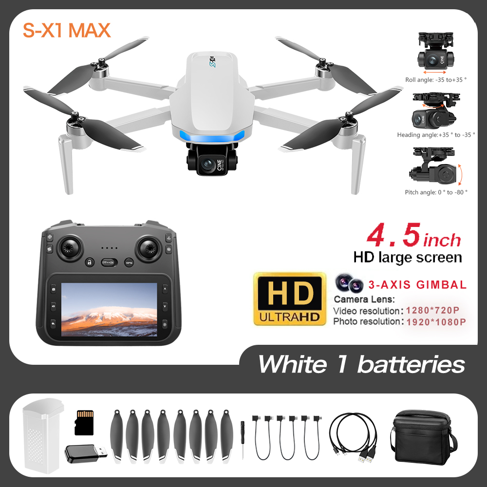 Dron S-X1 Pro 4K GPS z 3-osiow – Jjrc Drone X12 recenzja i cena